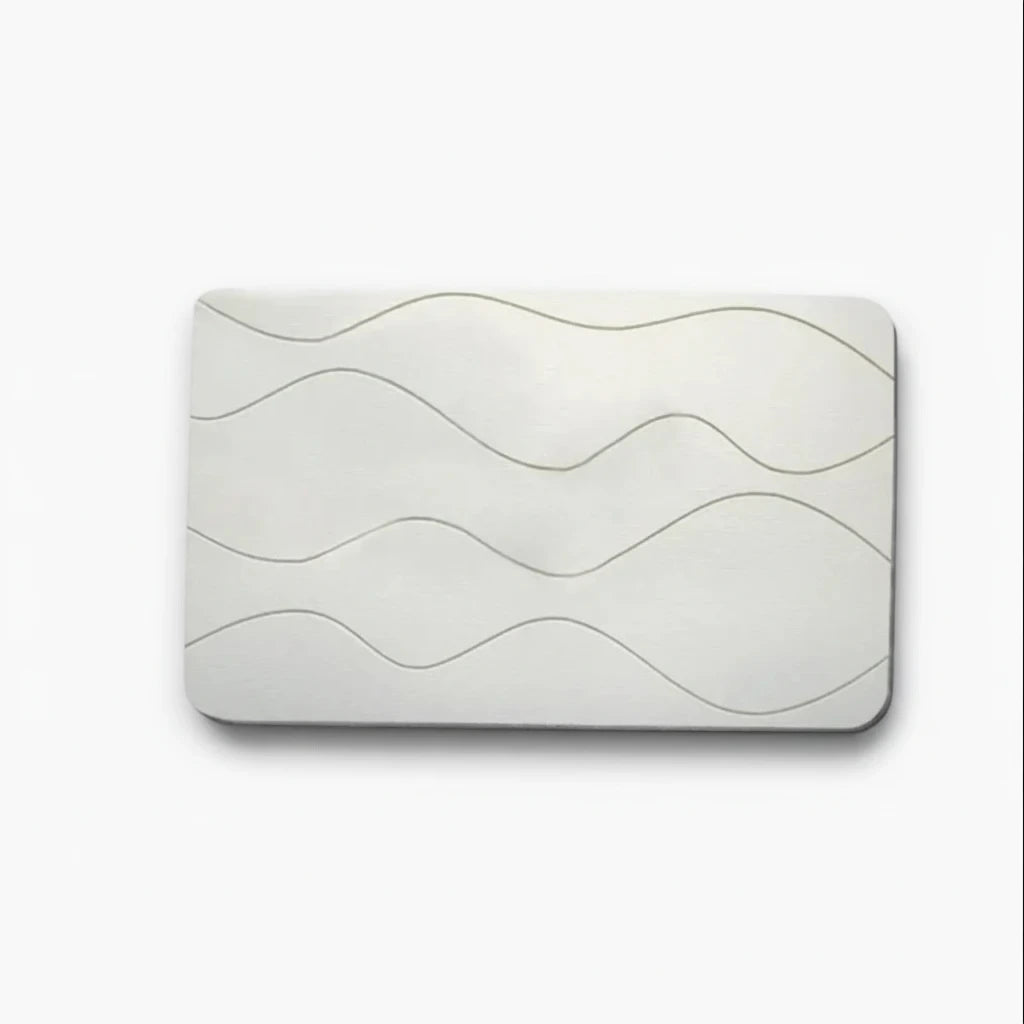 Tapis de bain pierre vue de dessus, surface régulière et absorbante
