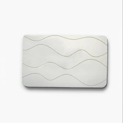 Tapis de bain pierre vue de dessus, surface régulière et absorbante
