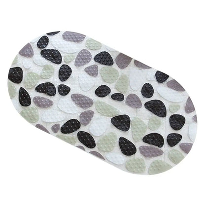 Tapis de bain souple et coloré avec ventouses de fixation