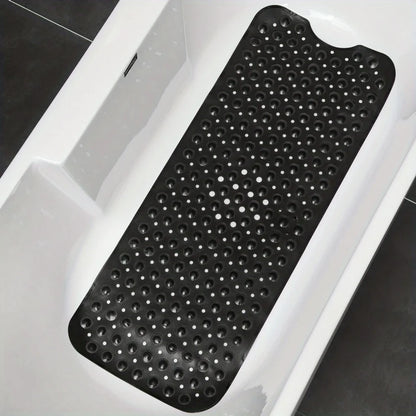 Tapis de bain rose en situation dans la salle de bain