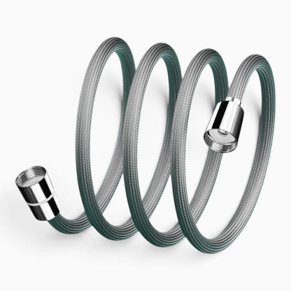 Flexible de douche gris de 1.5m s'adaptant à tous les styles de salle de bain