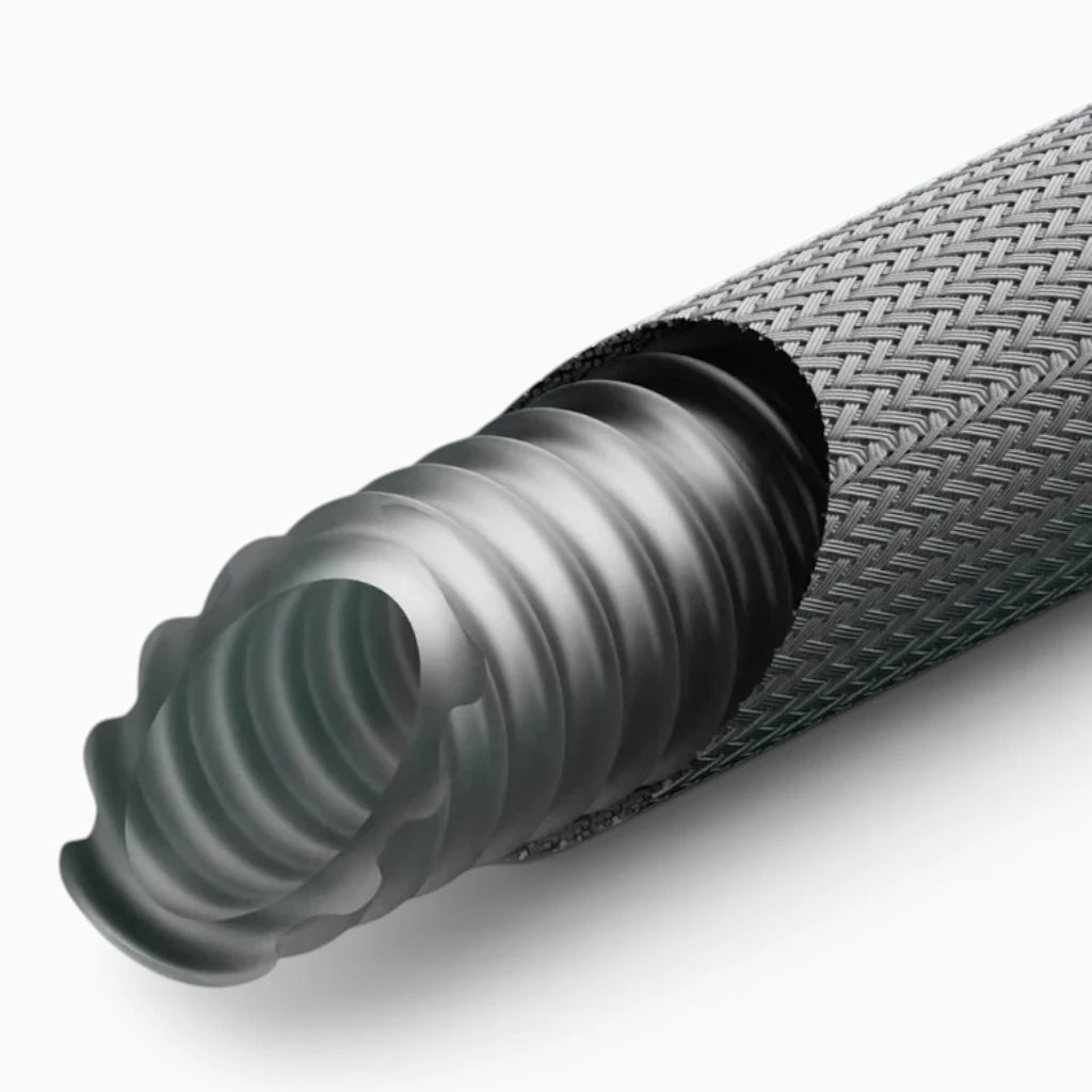 Tuyau et pommeau de douche en teinte noire compatible avec robinetterie existante